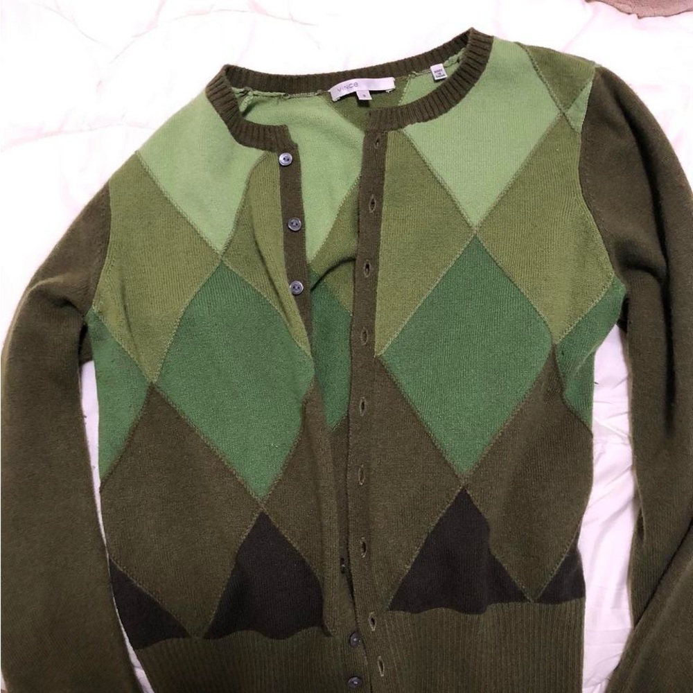 Vince Green Knit Sweater